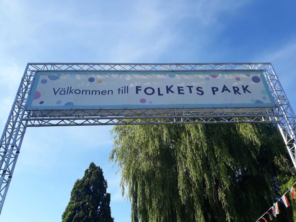 Indgangen til Folkets Park i Malmø